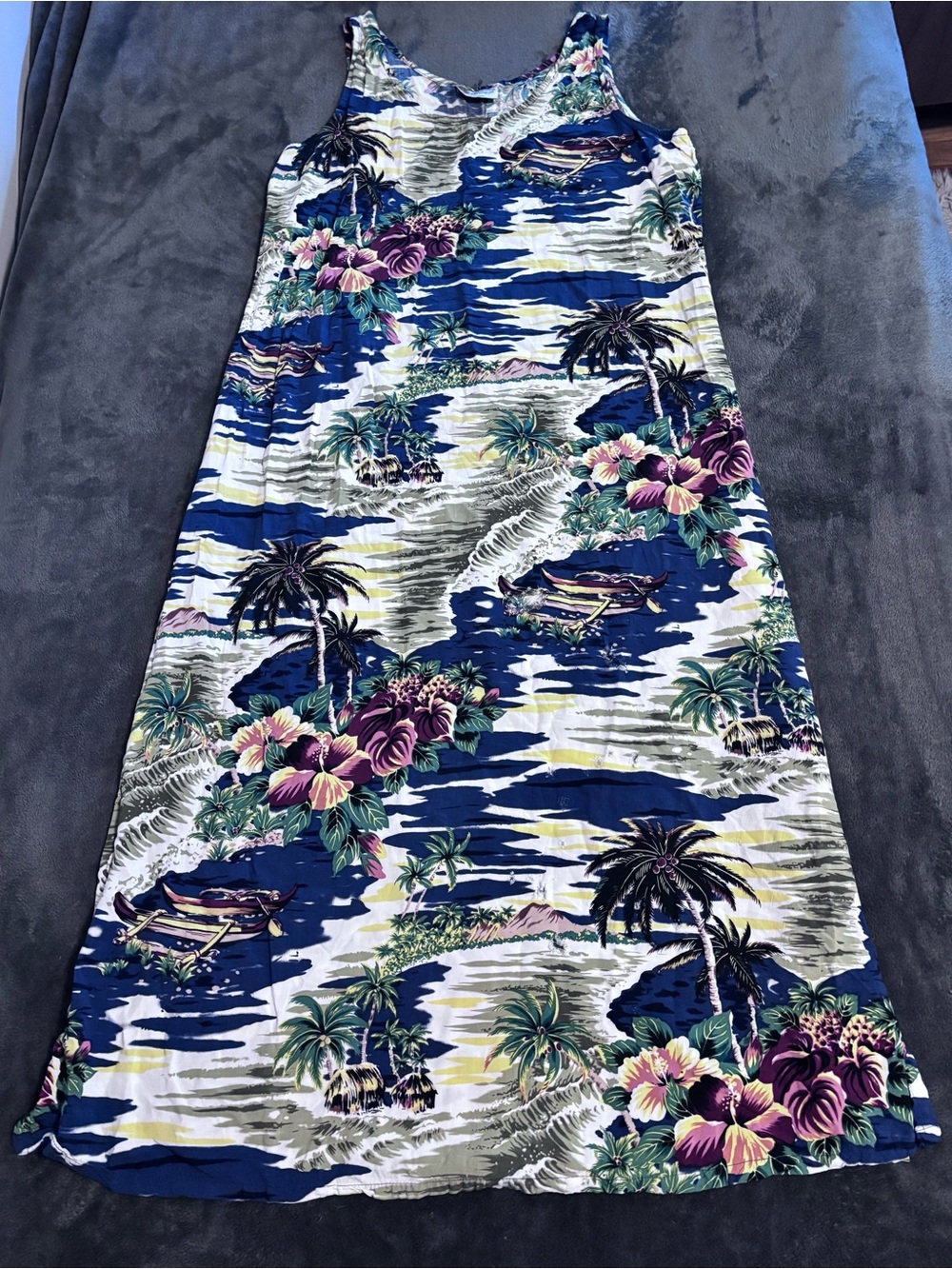 Tropical Hawaiian Maxi Dress